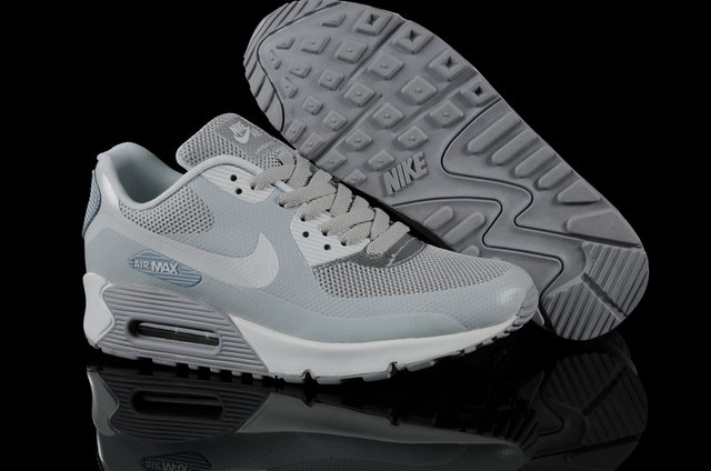 Mens Nike Air Max 90 Hyperfuse Cool Grey Shoes